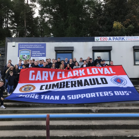 gary clarke loyal 20ft x 10ft heavyweight football flag