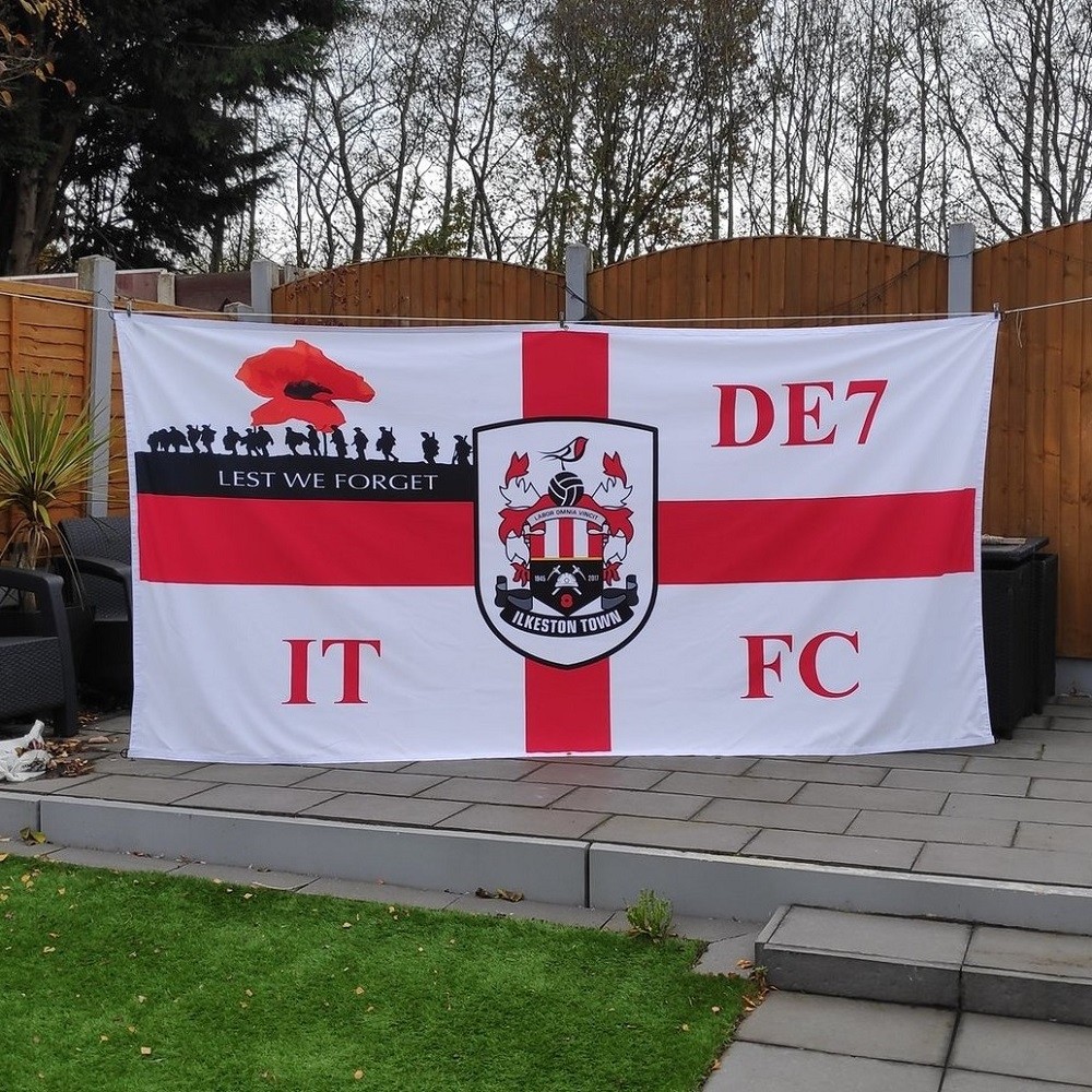 10ft x 5ft (3.05m x 1.52m) Custom Football Flag | footballflags.co.uk